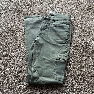 Olive Green Stretch Jeans